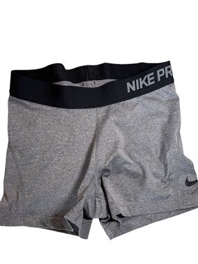 Nike Pro Gray and Black Women’s Training Shorts. Small